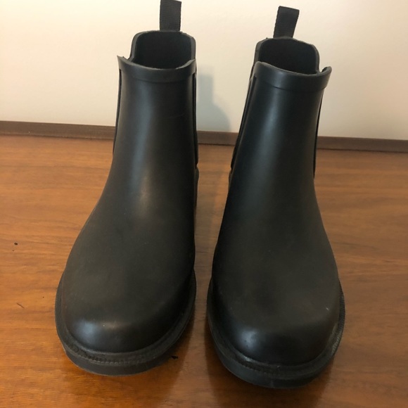 black rain booties